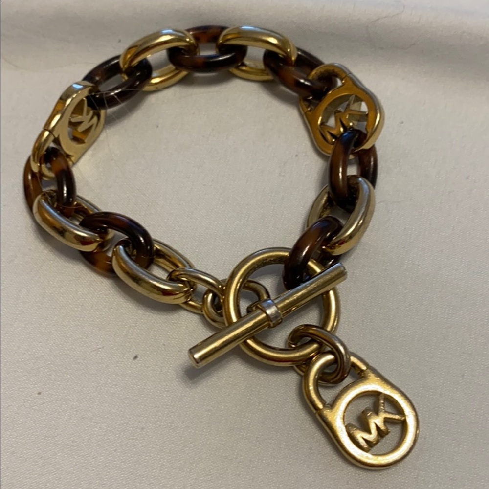 MK chain link bracelet